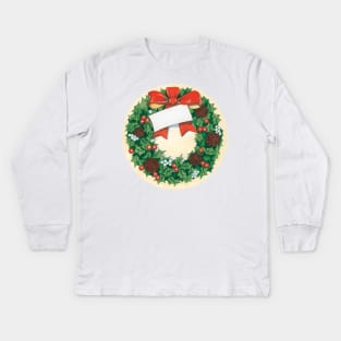 Wreath Kids Long Sleeve T-Shirt